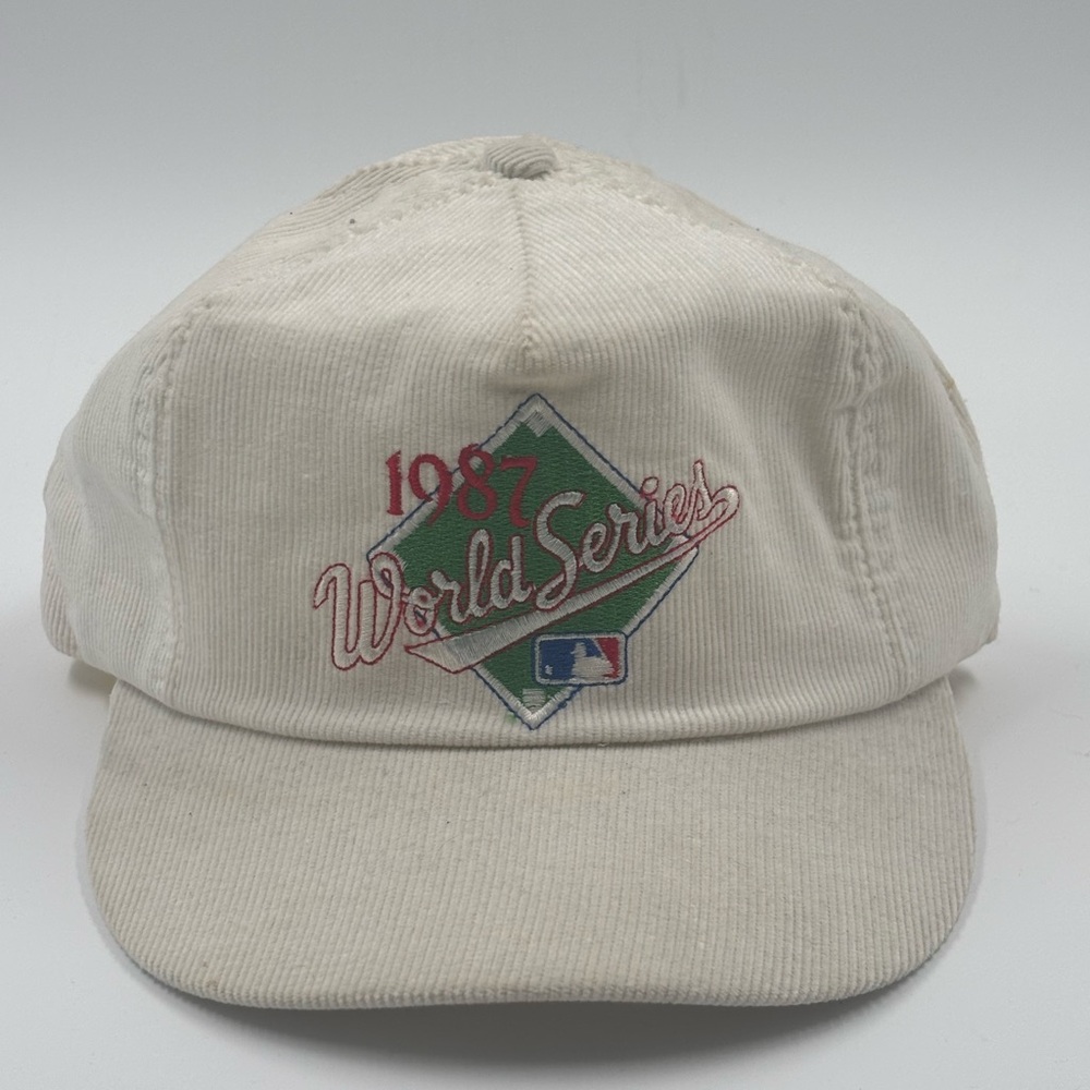 VTG 1987 World Series Minnesota Twins Corduroy Hat - Adult Snapback MLB